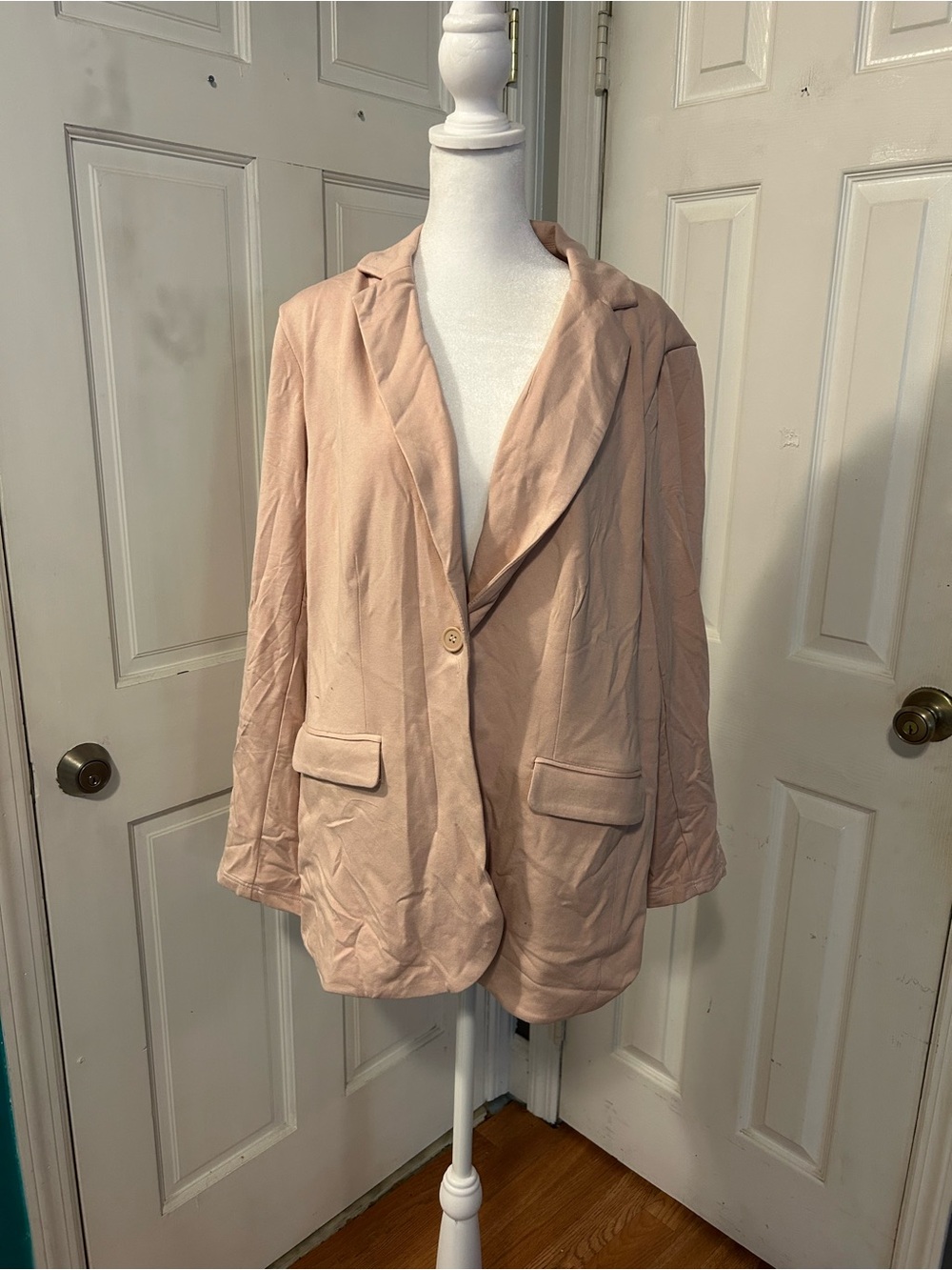 NWT Blush Pink Single-Button Blazer